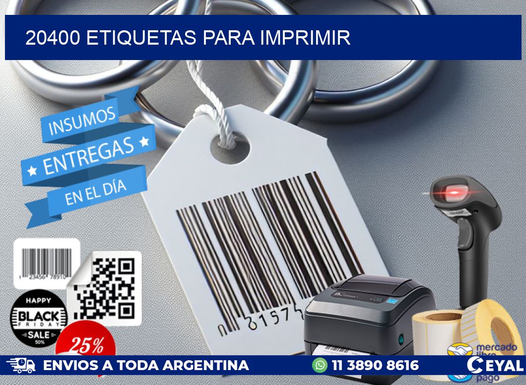 20400 etiquetas para imprimir
