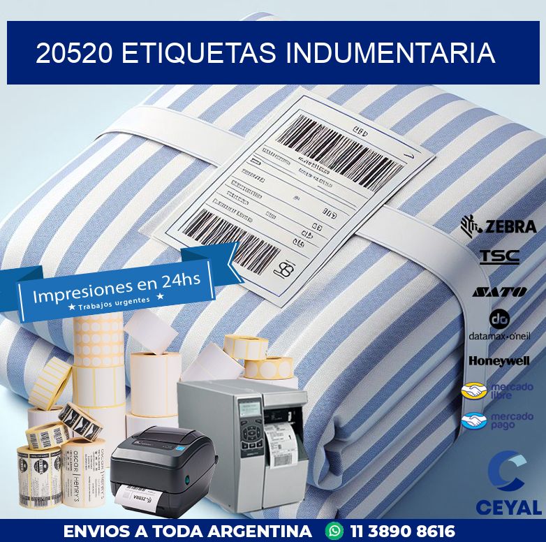 20520 ETIQUETAS INDUMENTARIA