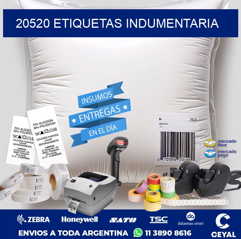 20520 ETIQUETAS INDUMENTARIA