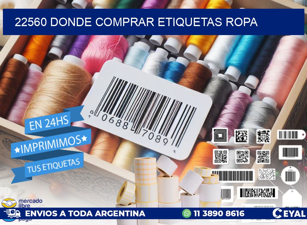 22560 DONDE COMPRAR ETIQUETAS ROPA