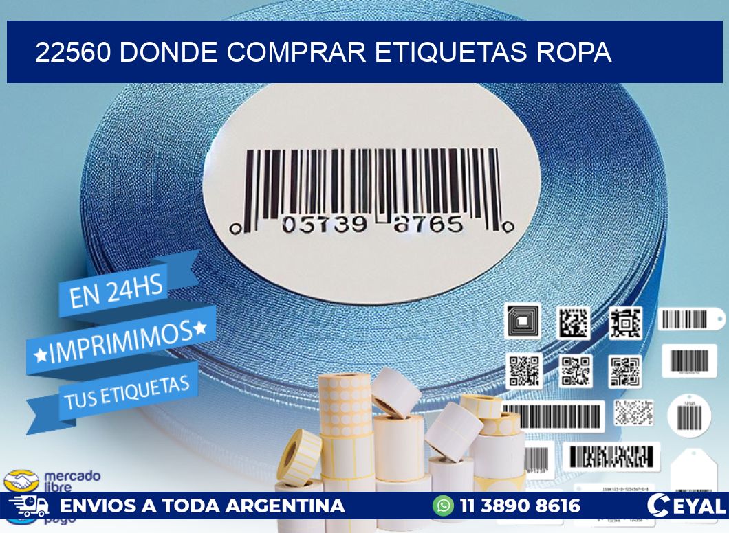 22560 DONDE COMPRAR ETIQUETAS ROPA