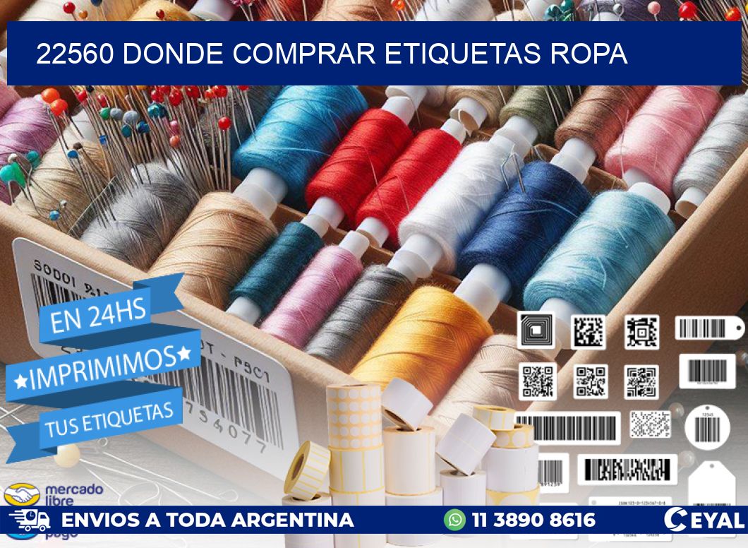 22560 DONDE COMPRAR ETIQUETAS ROPA