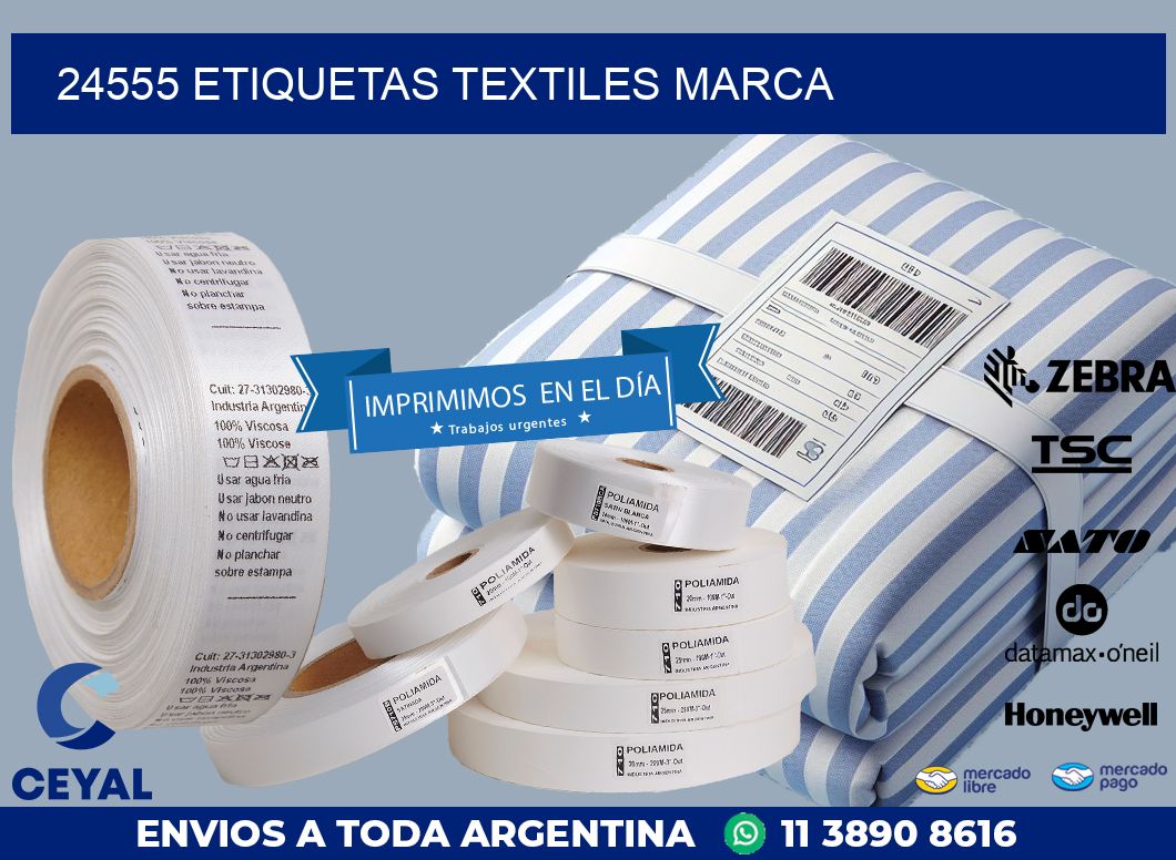 24555 ETIQUETAS TEXTILES MARCA