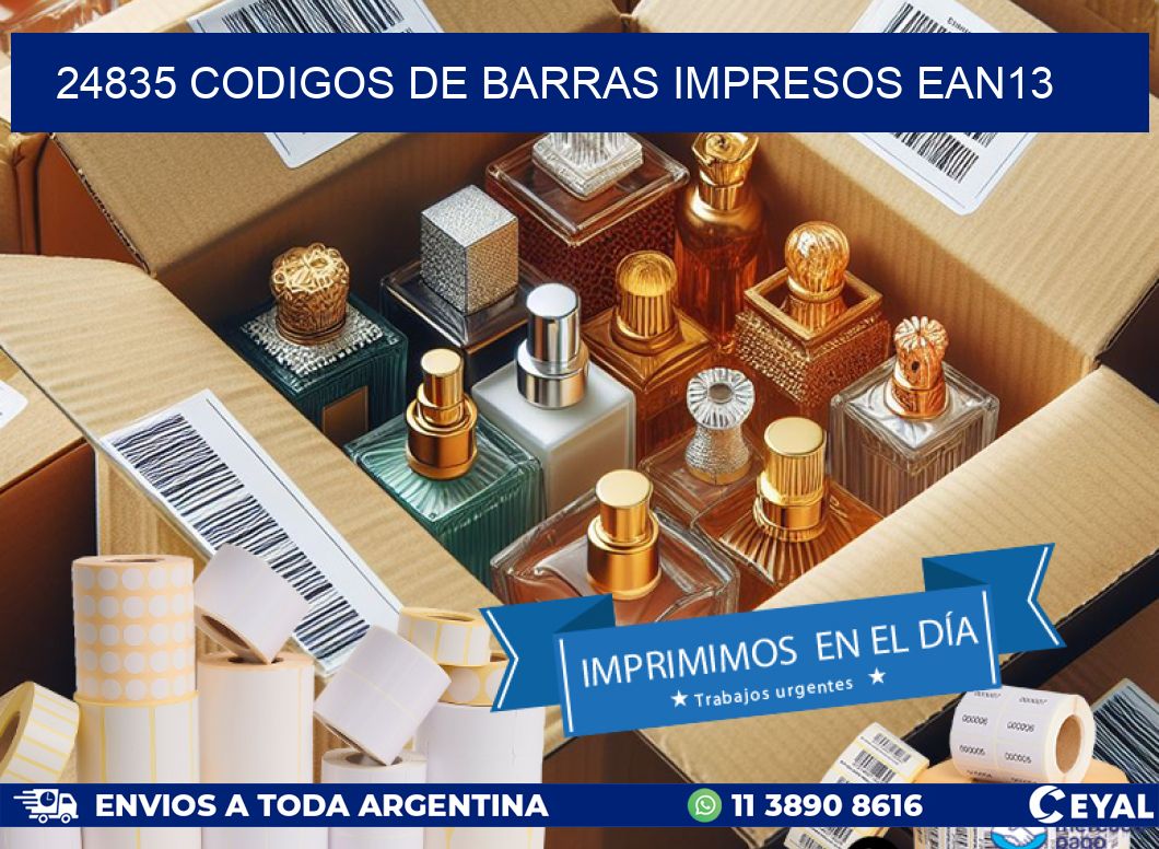 24835 codigos de barras impresos ean13