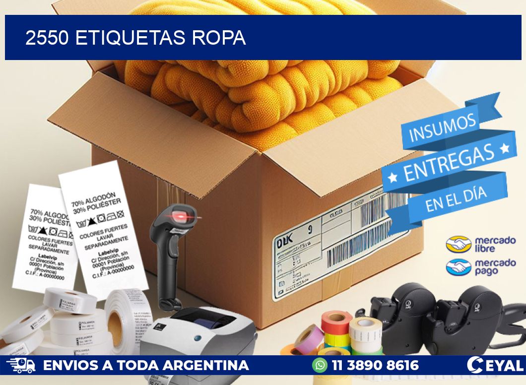 2550 ETIQUETAS ROPA
