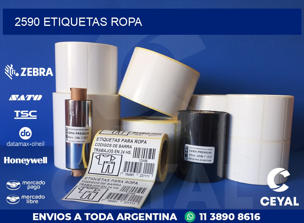 2590 ETIQUETAS ROPA