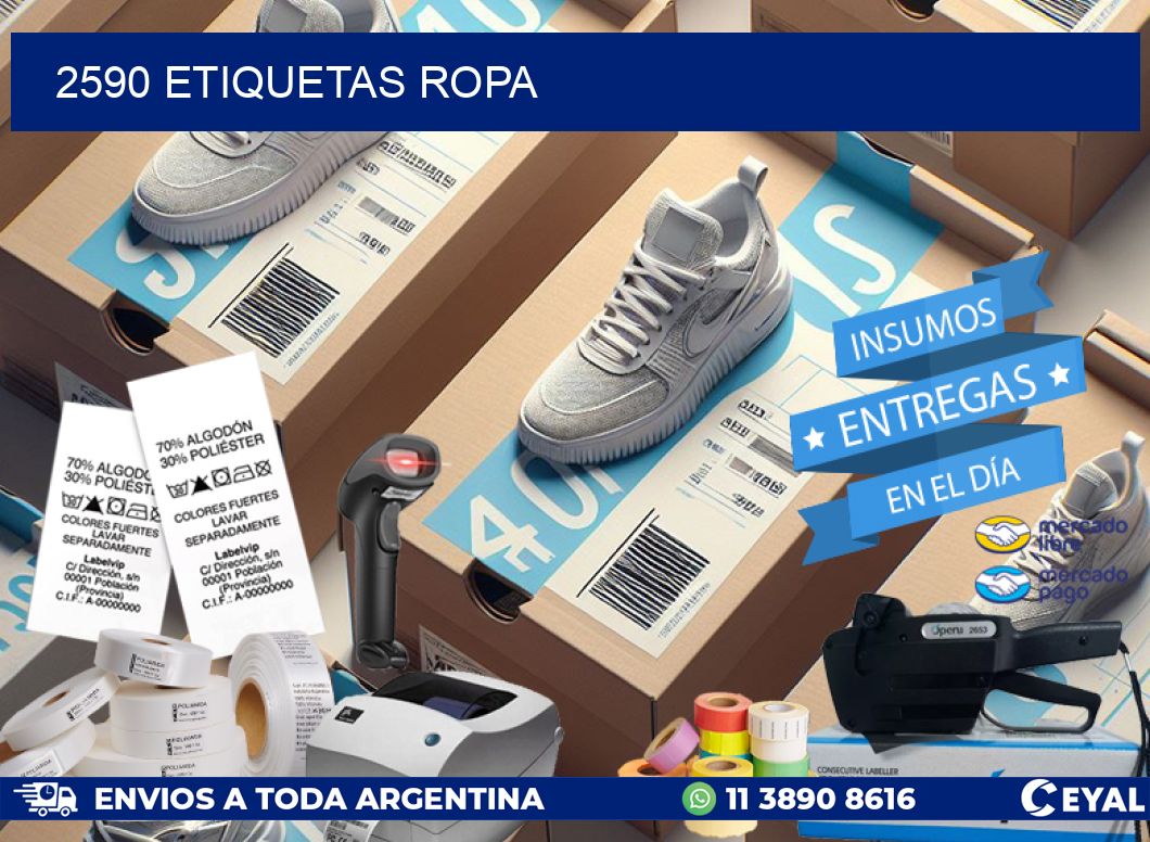 2590 ETIQUETAS ROPA