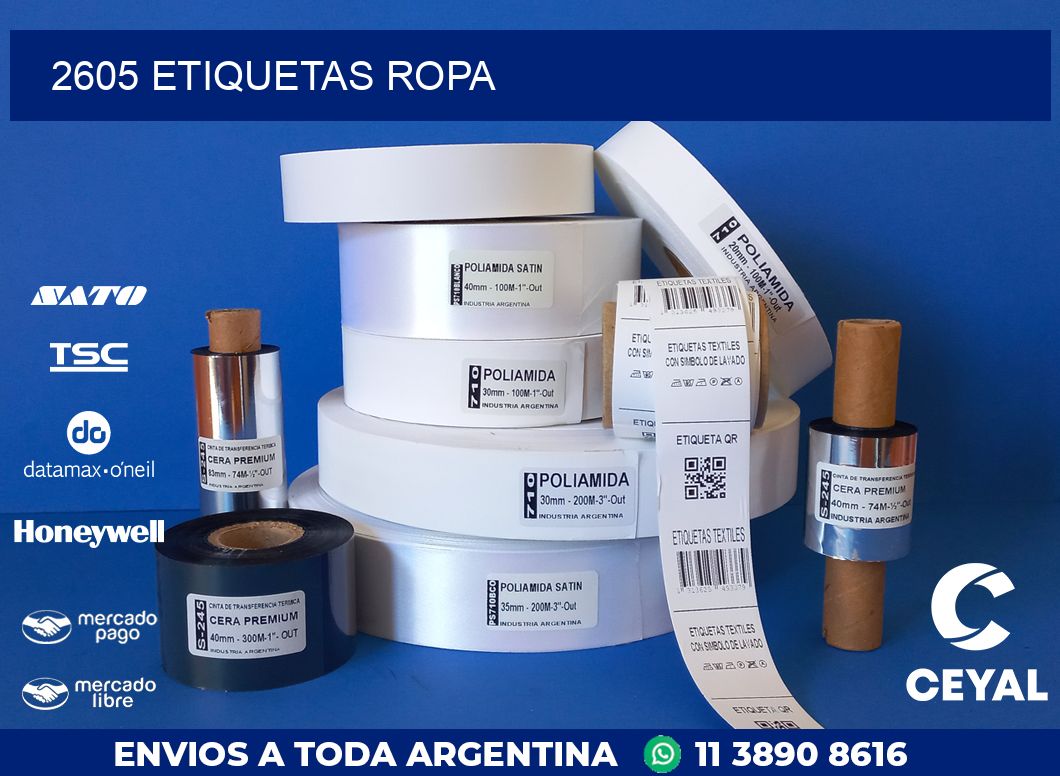 2605 ETIQUETAS ROPA