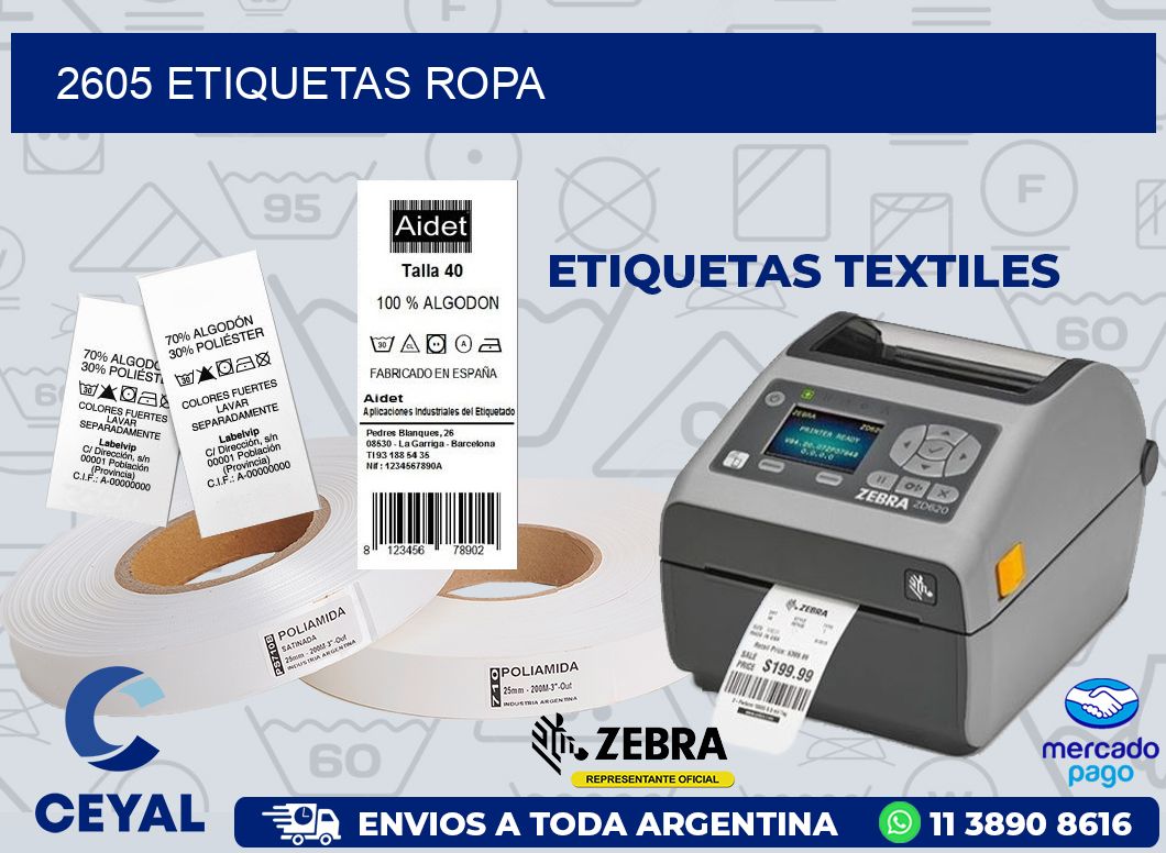 2605 ETIQUETAS ROPA