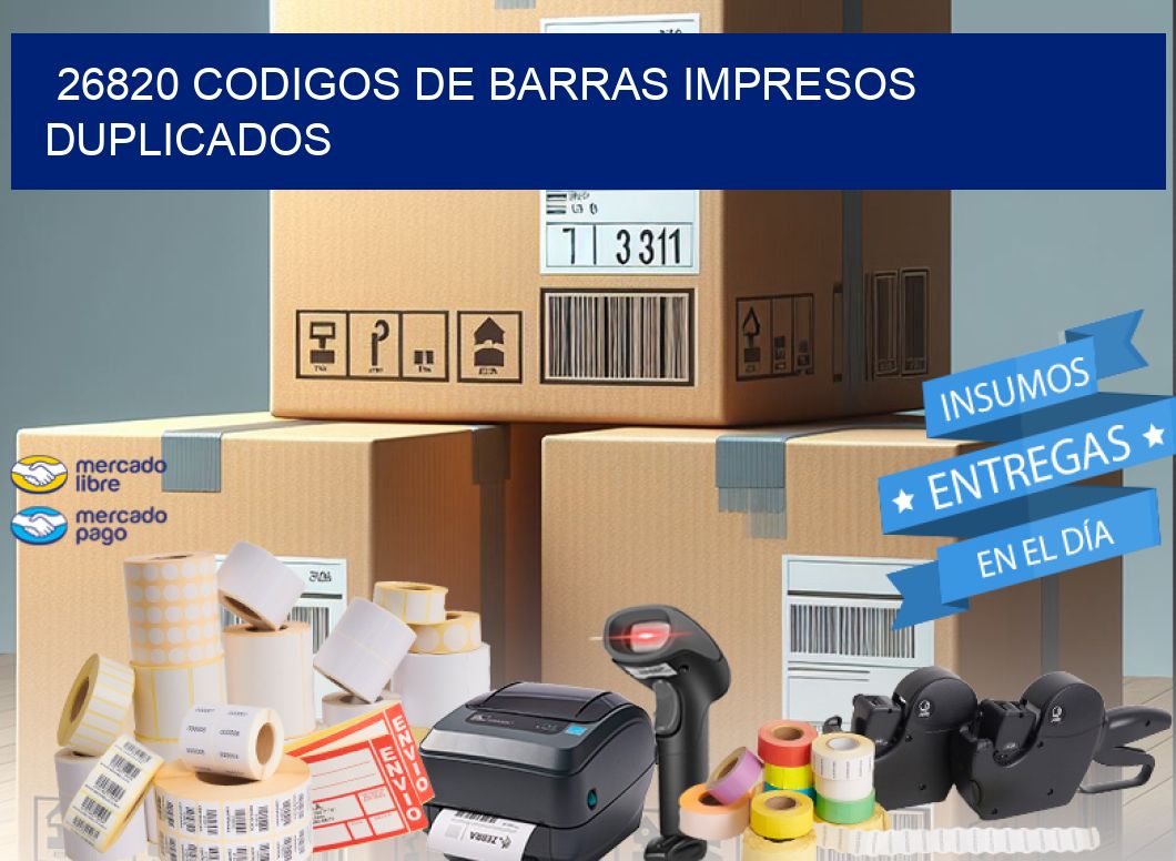 26820 codigos de barras impresos duplicados