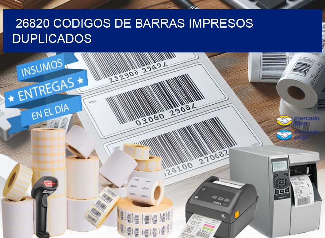 26820 codigos de barras impresos duplicados