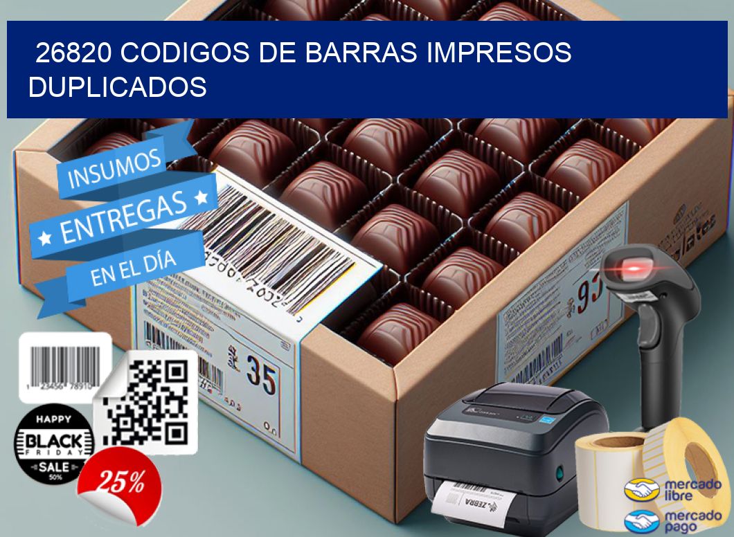 26820 codigos de barras impresos duplicados