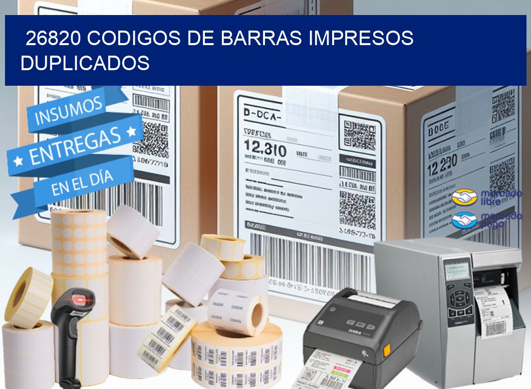 26820 codigos de barras impresos duplicados