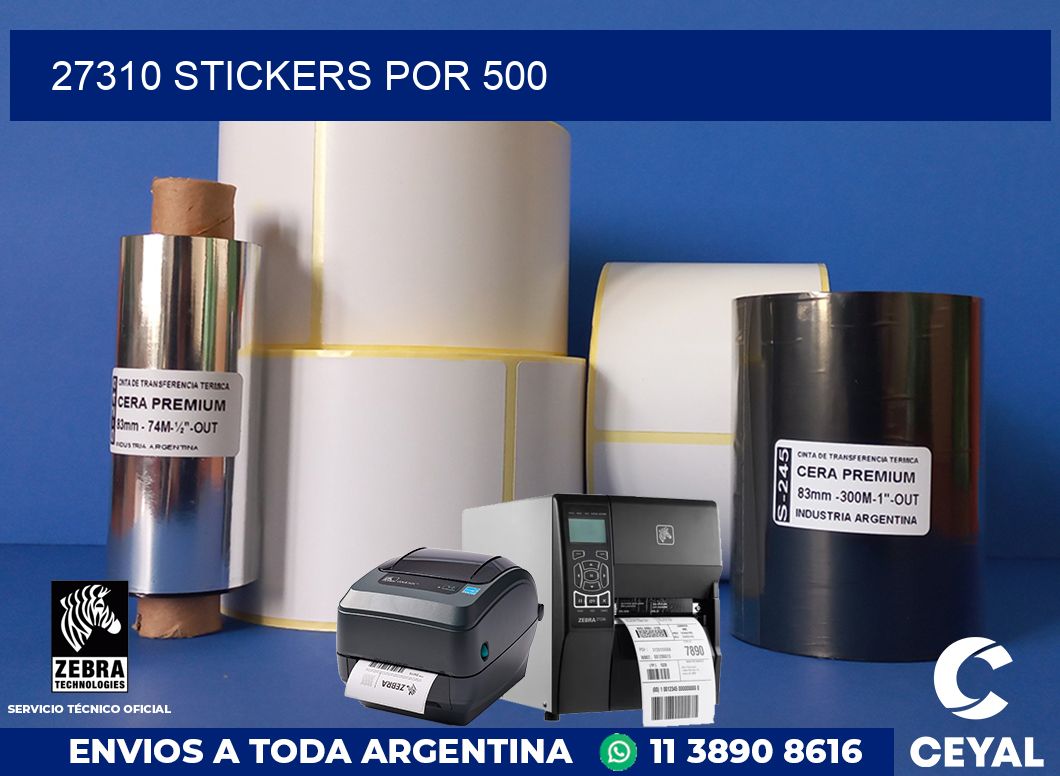 27310 STICKERS POR 500