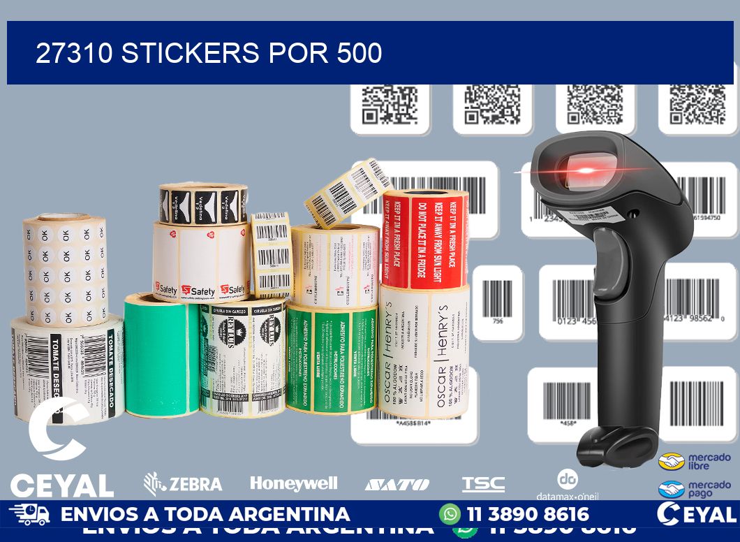 27310 STICKERS POR 500
