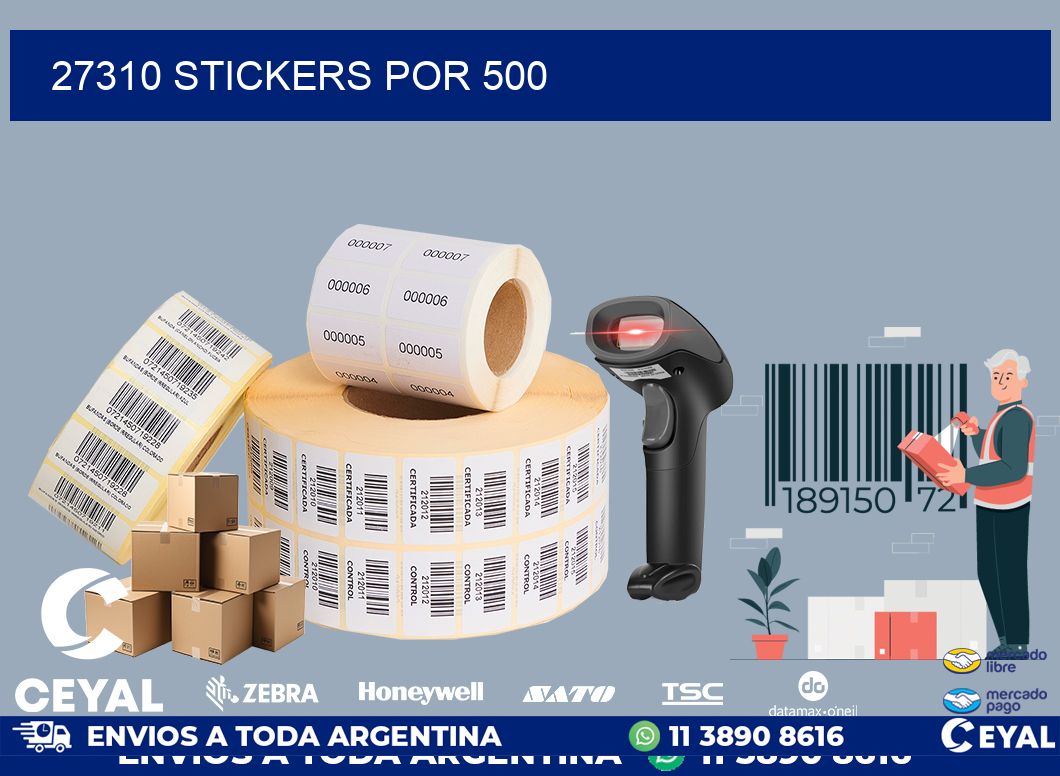 27310 STICKERS POR 500