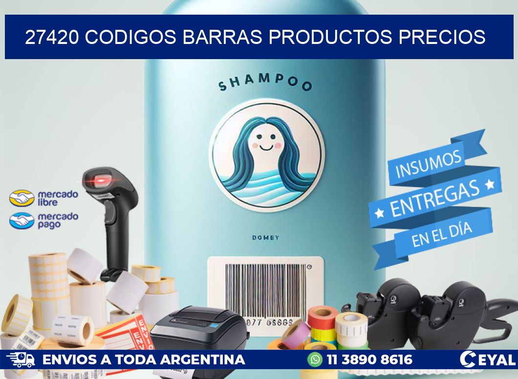 27420 CODIGOS BARRAS PRODUCTOS PRECIOS
