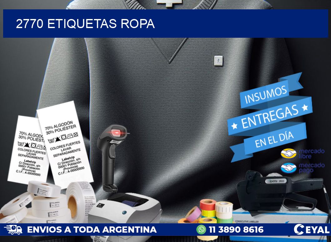 2770 ETIQUETAS ROPA