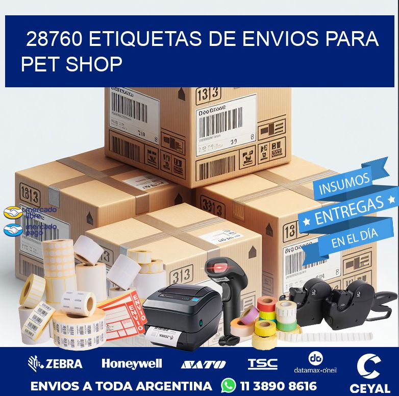28760 ETIQUETAS DE ENVIOS PARA PET SHOP