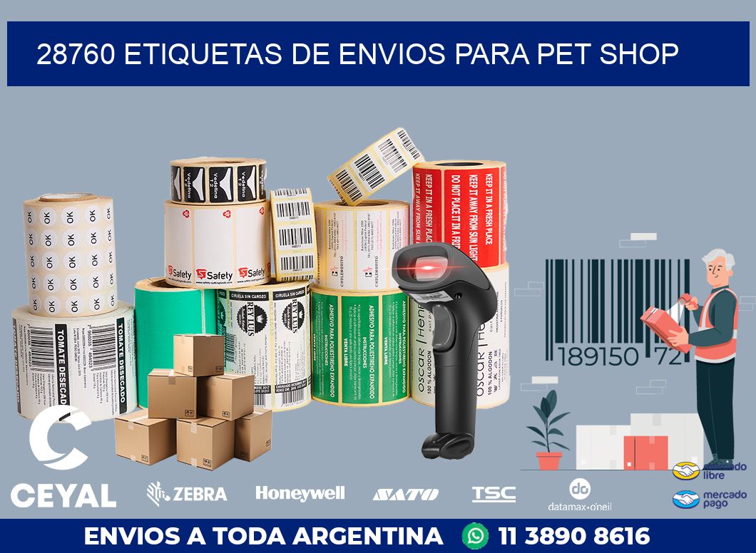 28760 ETIQUETAS DE ENVIOS PARA PET SHOP