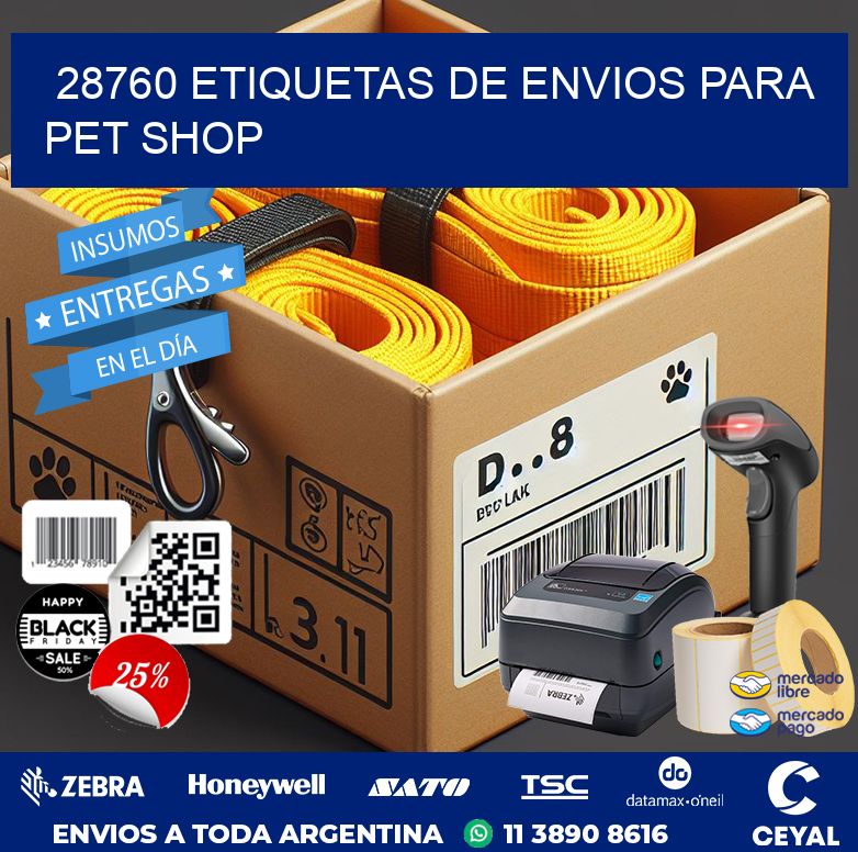 28760 ETIQUETAS DE ENVIOS PARA PET SHOP