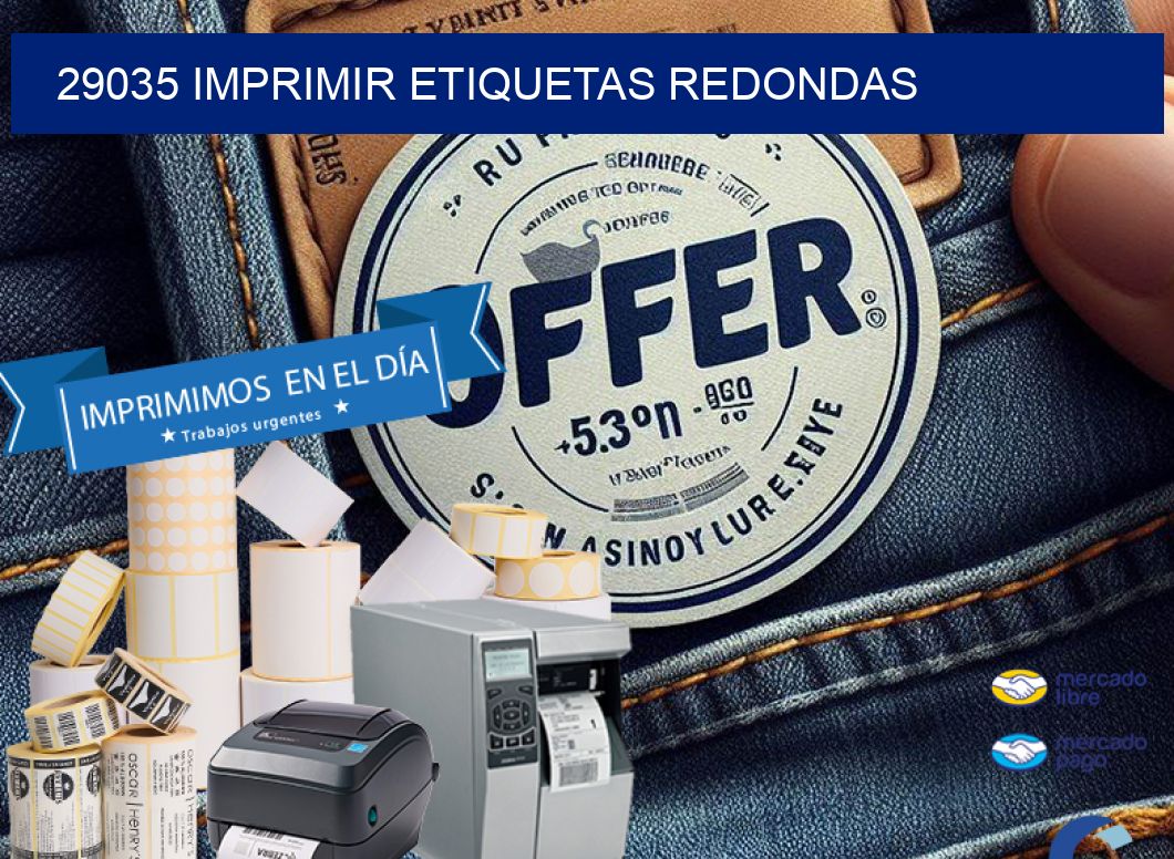 29035 IMPRIMIR ETIQUETAS REDONDAS
