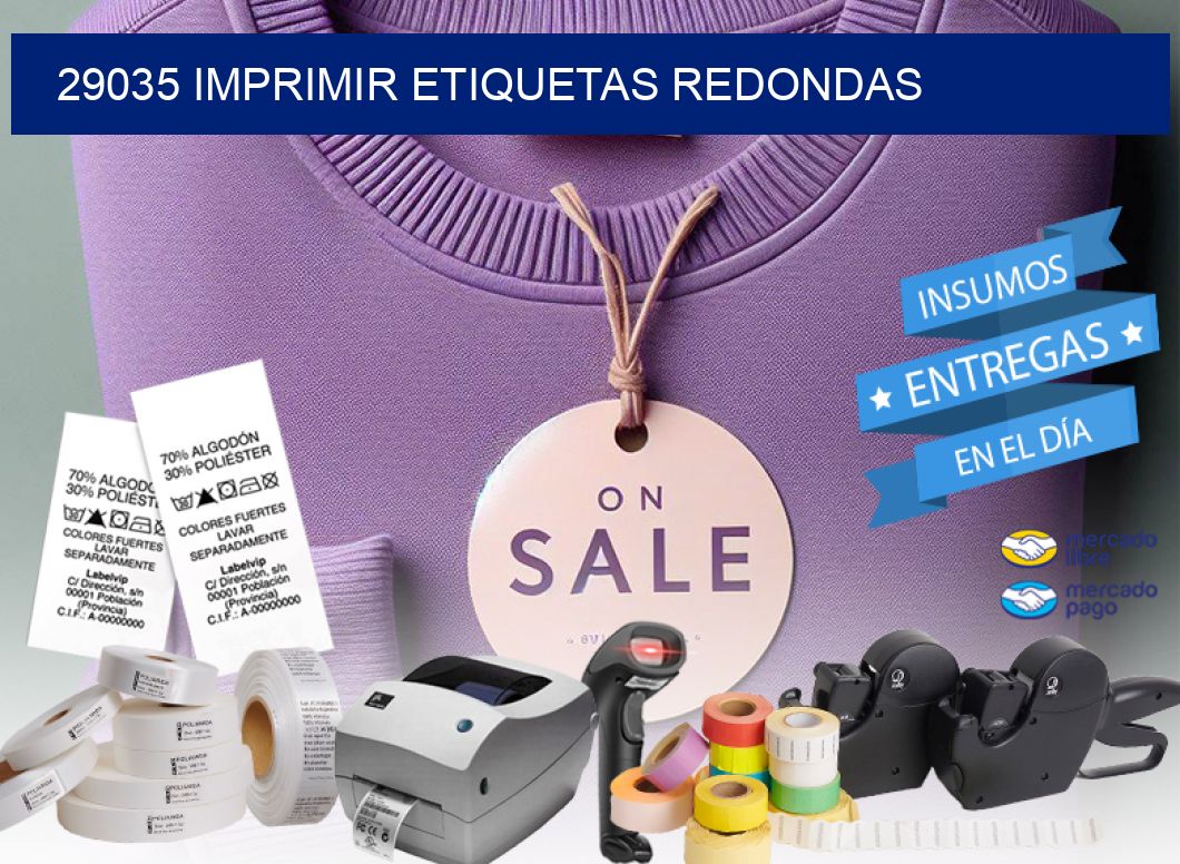 29035 IMPRIMIR ETIQUETAS REDONDAS