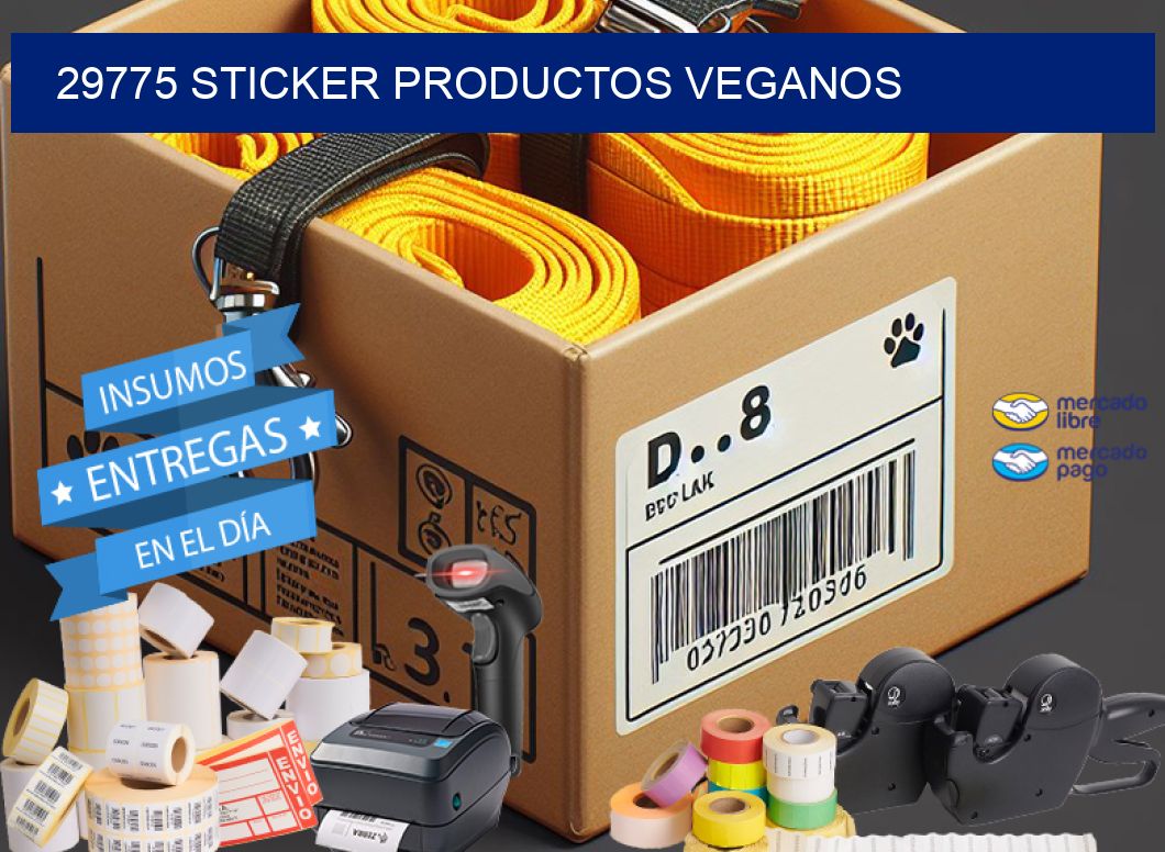 29775 STICKER PRODUCTOS VEGANOS