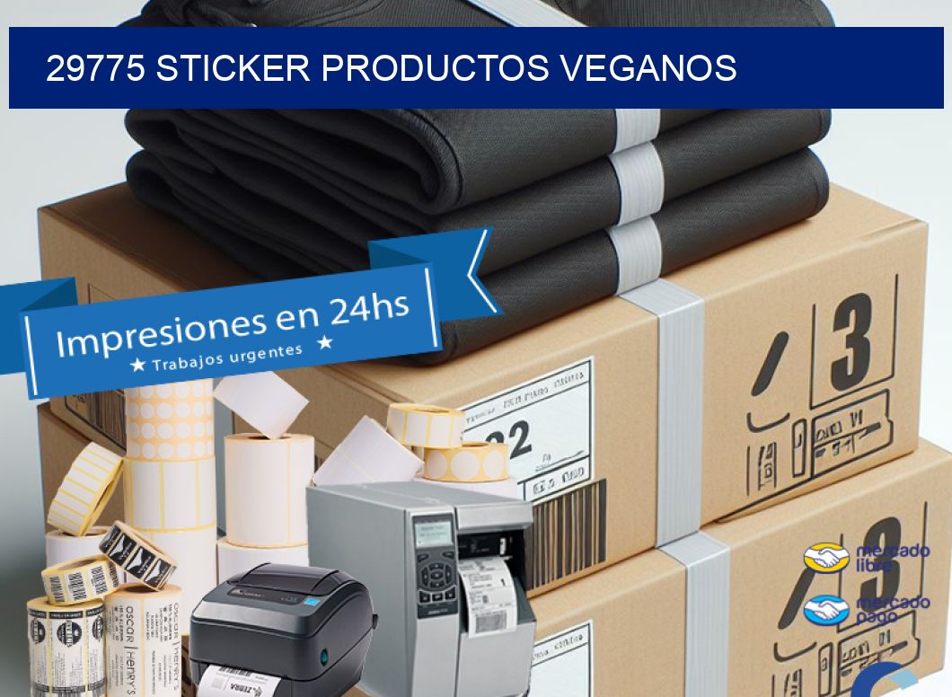 29775 STICKER PRODUCTOS VEGANOS