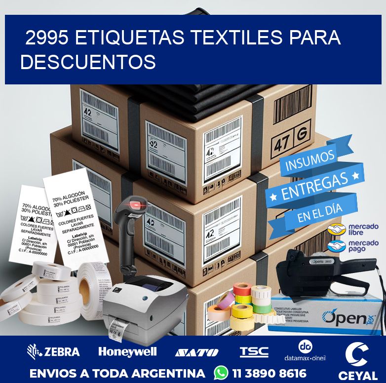 2995 ETIQUETAS TEXTILES PARA DESCUENTOS