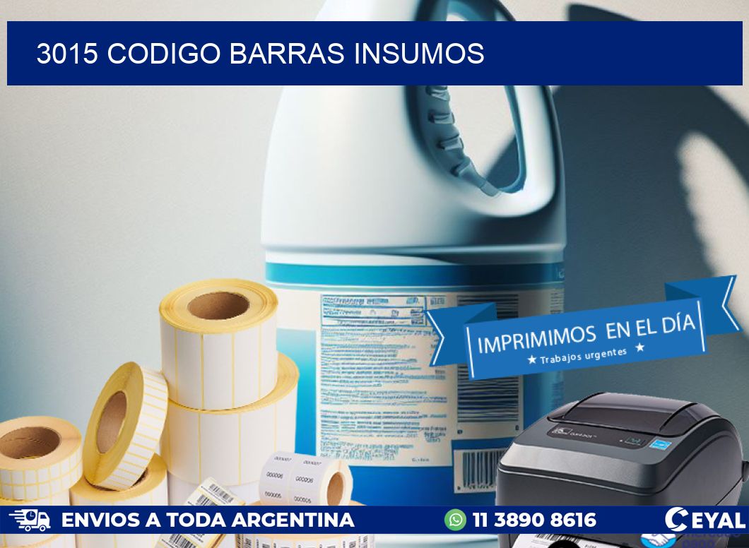 3015 CODIGO BARRAS INSUMOS