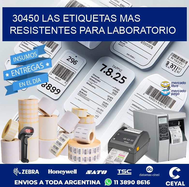 30450 LAS ETIQUETAS MAS RESISTENTES PARA LABORATORIO