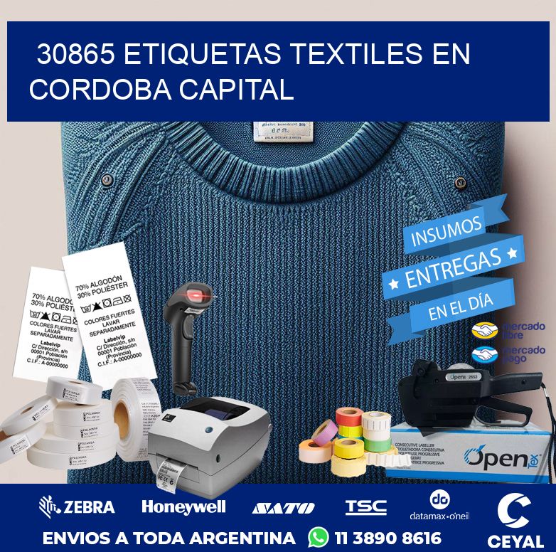 30865 ETIQUETAS TEXTILES EN CORDOBA CAPITAL