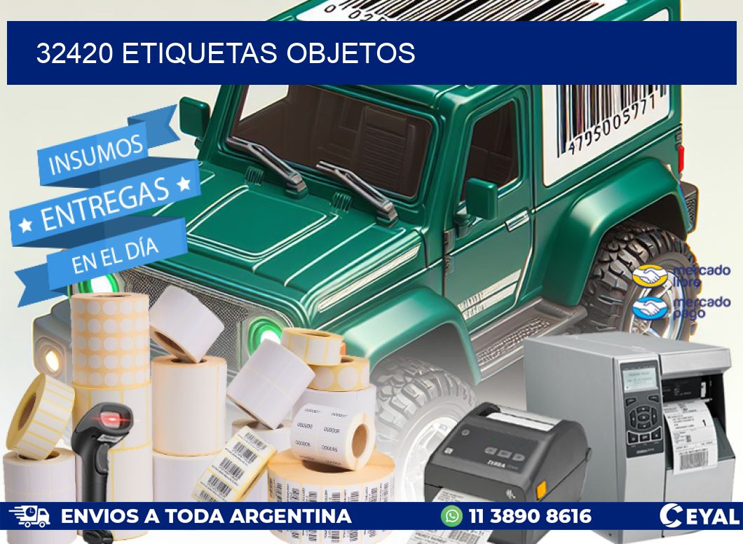 32420 etiquetas objetos