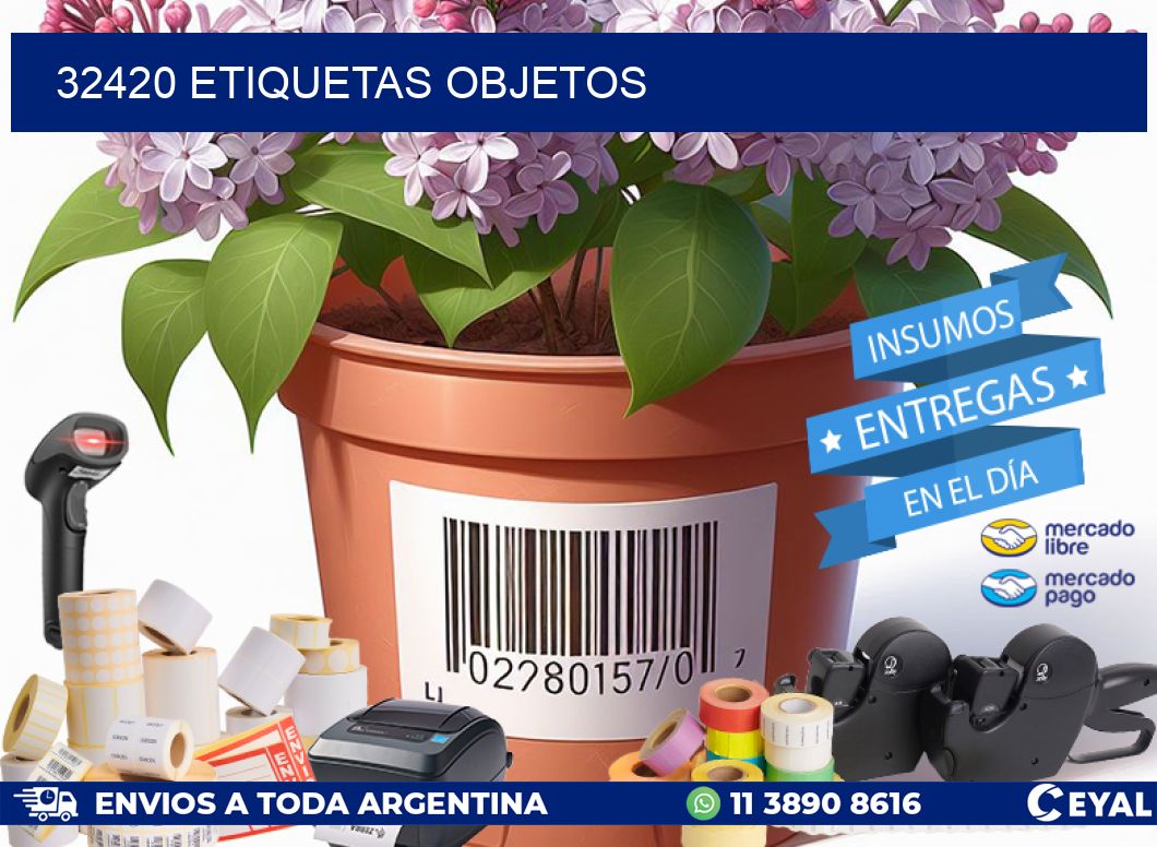 32420 etiquetas objetos