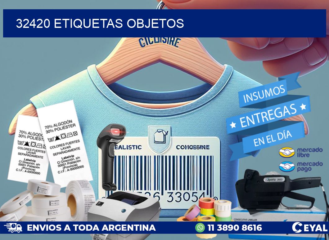 32420 etiquetas objetos