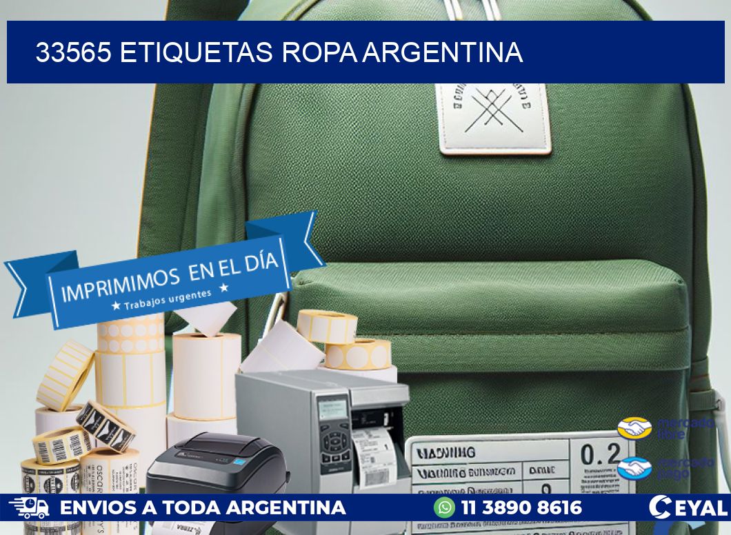 33565 ETIQUETAS ROPA ARGENTINA