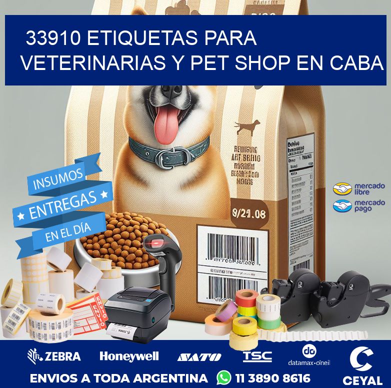 33910 ETIQUETAS PARA VETERINARIAS Y PET SHOP EN CABA