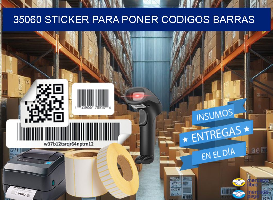 35060 STICKER PARA PONER CODIGOS BARRAS