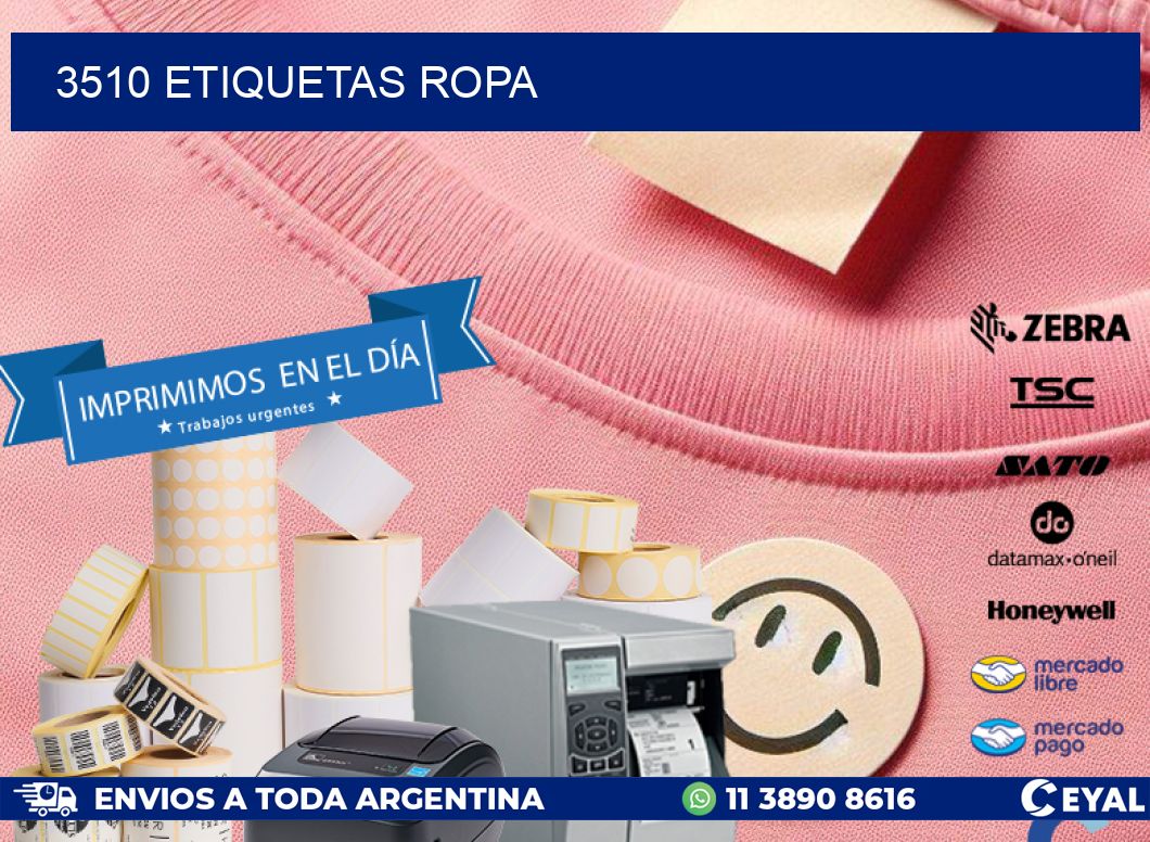 3510 ETIQUETAS ROPA