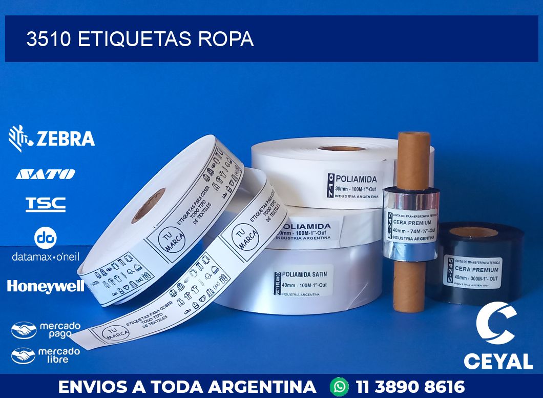 3510 ETIQUETAS ROPA