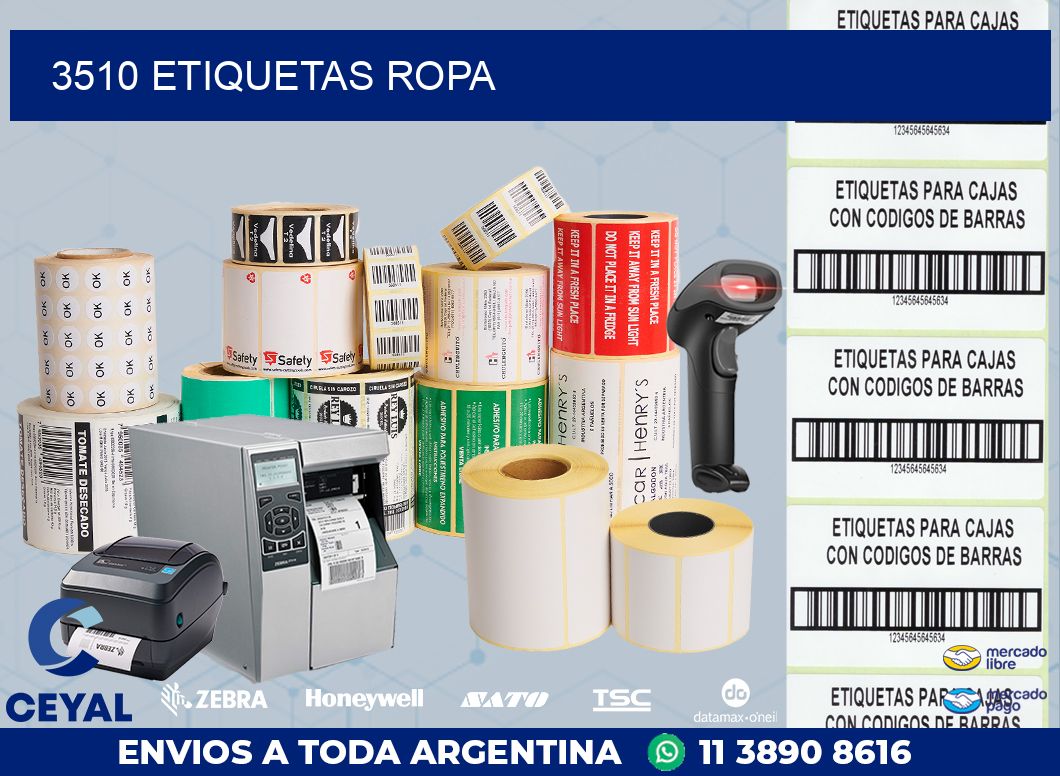 3510 ETIQUETAS ROPA