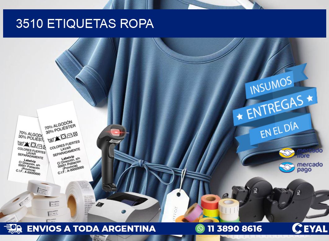 3510 ETIQUETAS ROPA