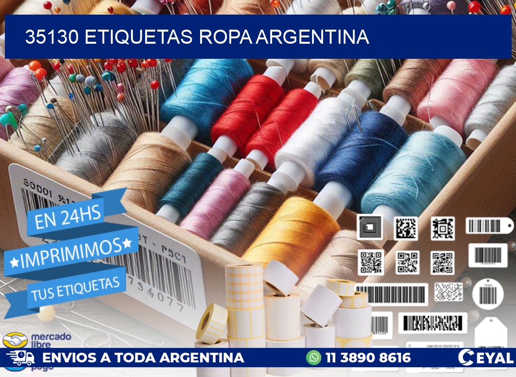 35130 ETIQUETAS ROPA ARGENTINA