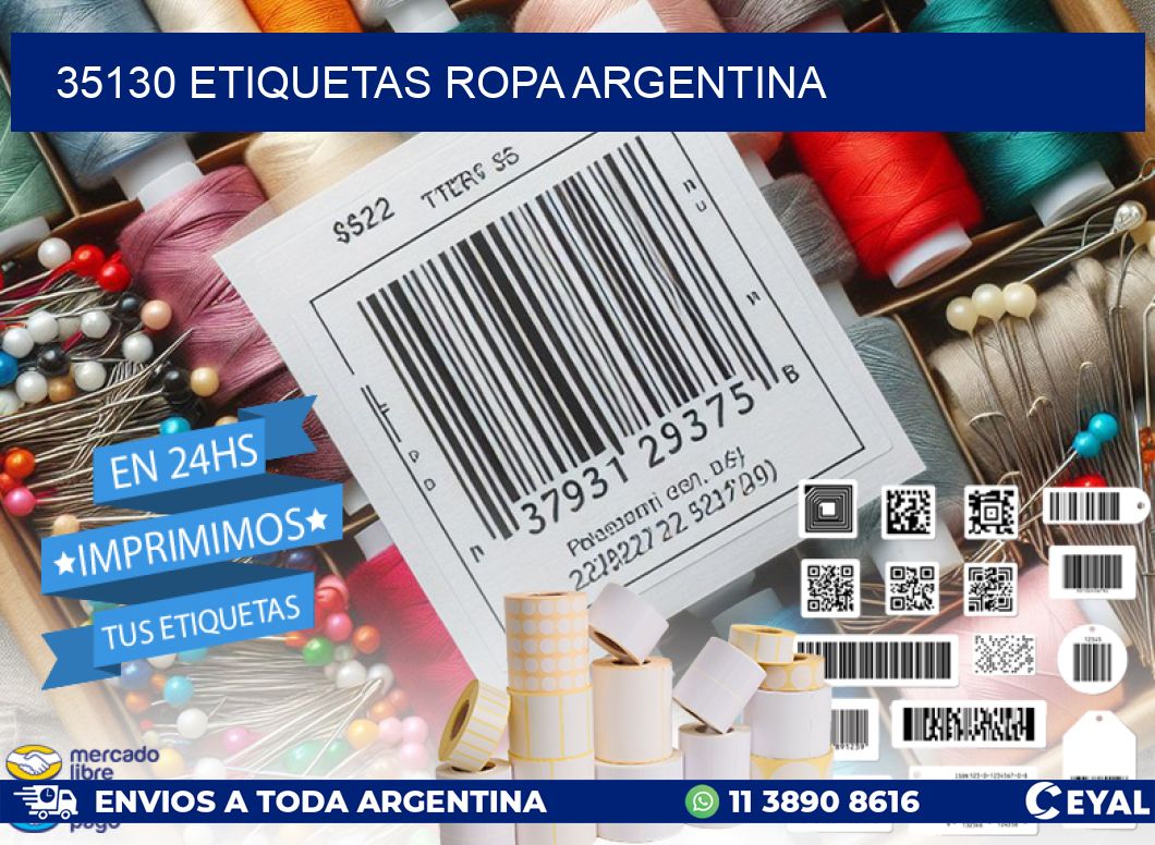 35130 ETIQUETAS ROPA ARGENTINA