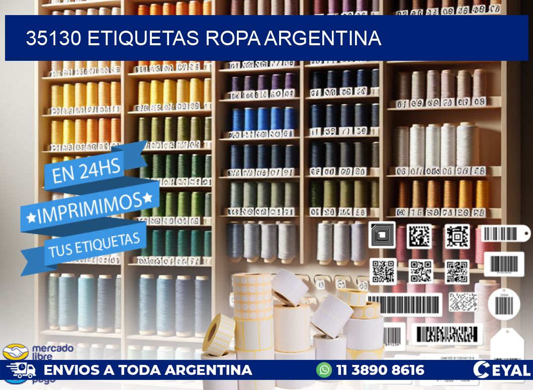 35130 ETIQUETAS ROPA ARGENTINA