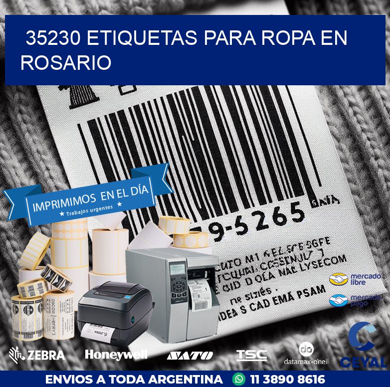 35230 ETIQUETAS PARA ROPA EN ROSARIO
