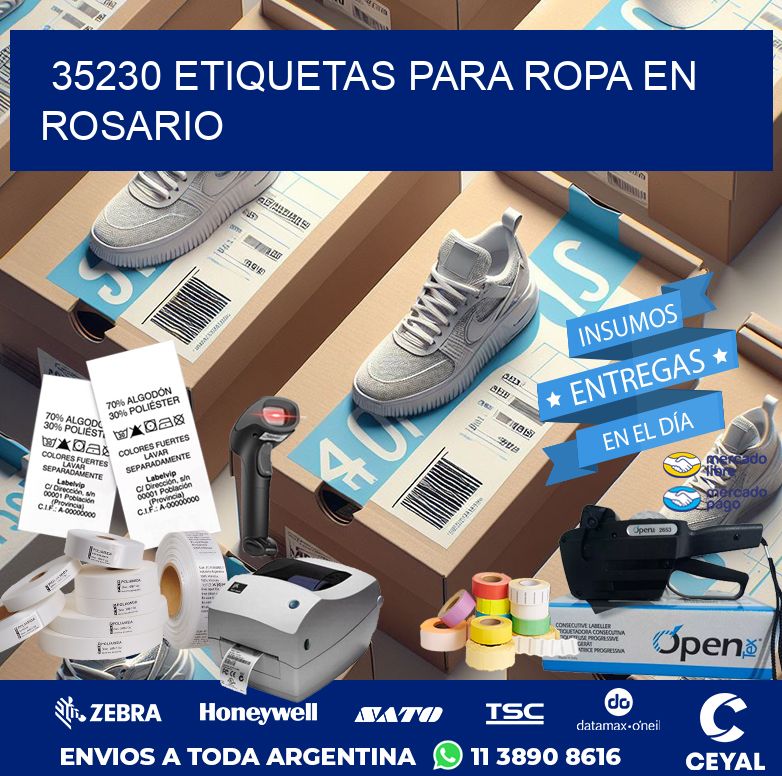 35230 ETIQUETAS PARA ROPA EN ROSARIO