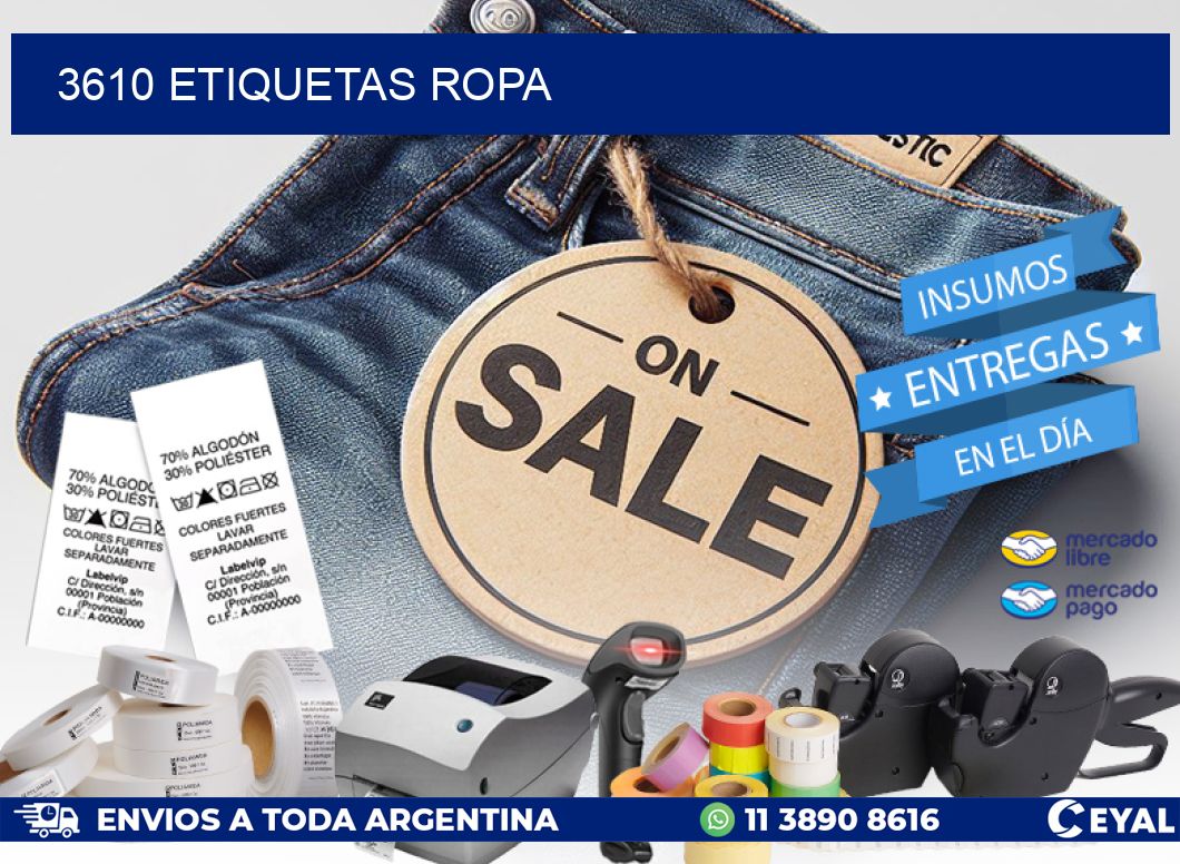 3610 ETIQUETAS ROPA