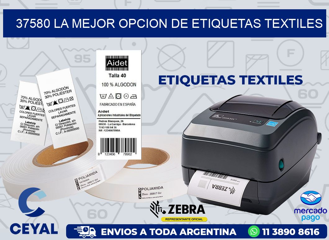 37580 LA MEJOR OPCION DE ETIQUETAS TEXTILES